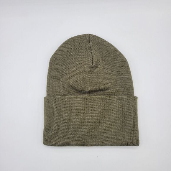 Adidas Mens Womens Aeroready Beanie Olive Green Wide Cuff Fold One Size - Picture 2 of 8
